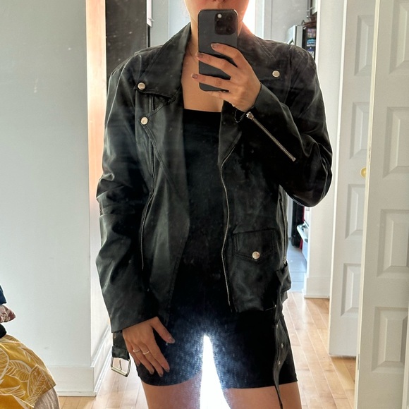 Moto Jacket - Faux Leather - Picture 1 of 3